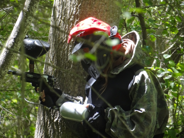 Jugando al paintball